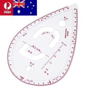 Versatile flexible French curve ruler - Transparent plastic