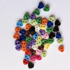 Doll Clothes Buttons Heart - 4mm