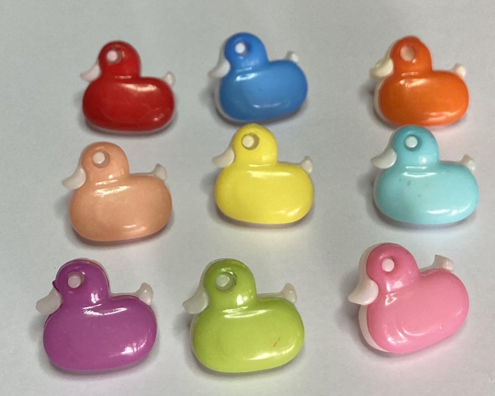 Colourful Duck Buttons - 15mm