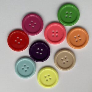 Colourful Resin Buttons - 2.5cm
