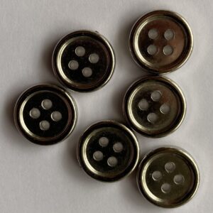 Round Metal Buttons 4 holes - 1.2cm
