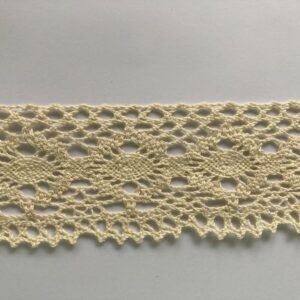 55mm Dyeable Cotton Cluny Lace Diamond Design - 2 meters
