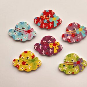 Star hat buttons