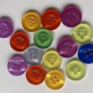 11.5mm Colourful Resin 4 Holes shirt buttons