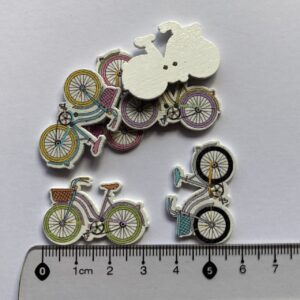 32mm Wooden Bicycle Buttons