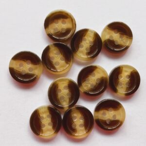 11.5mm Brown Resin Horn like Buttons
