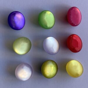 11mm Colourful Acrylic Shank Buttons