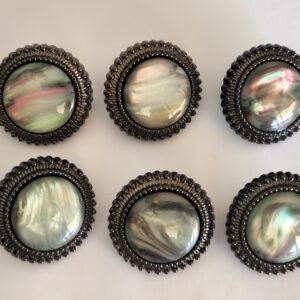 6 x 2.5cm Elegant Round Shank Buttons