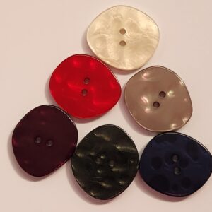 27x30mm Irregular Shape Buttons - Dark Blue
