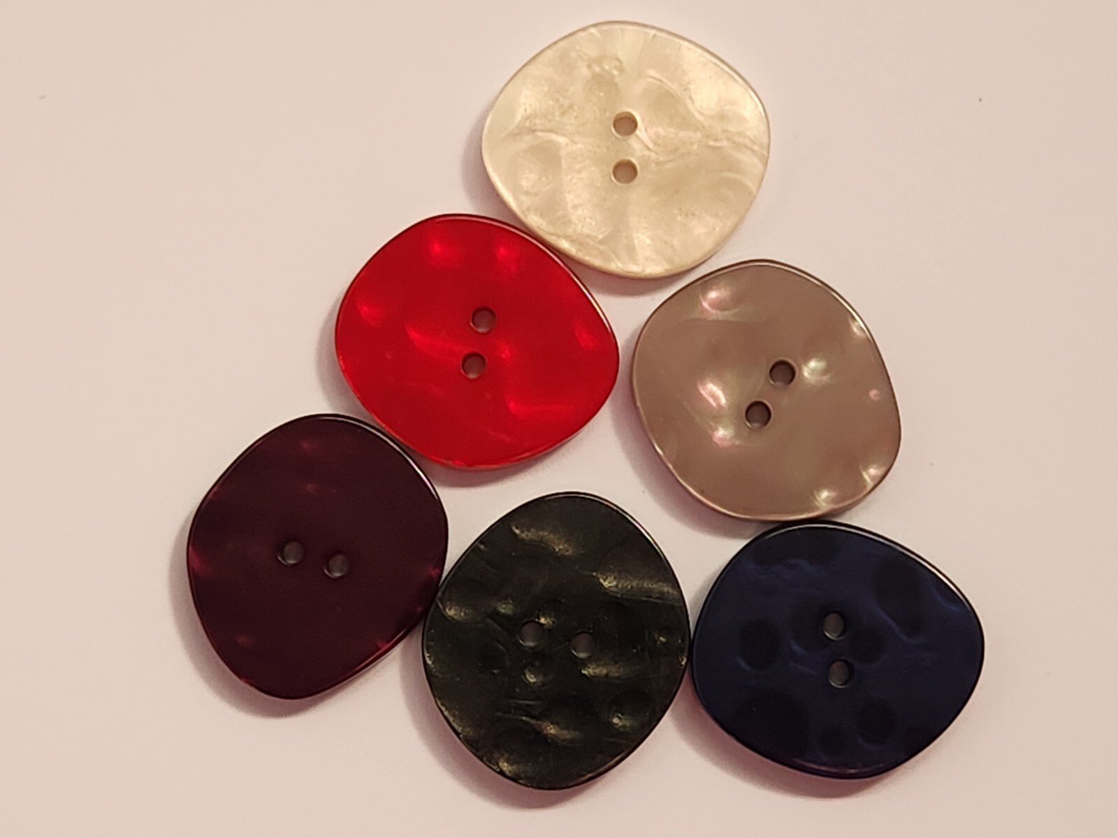 27x30mm Irregular Shape Buttons - Dark Blue