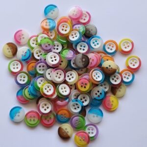 Colourful Resin Buttons - 1.3mm
