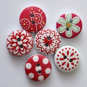 Colourful Resin Buttons - 1.5mm