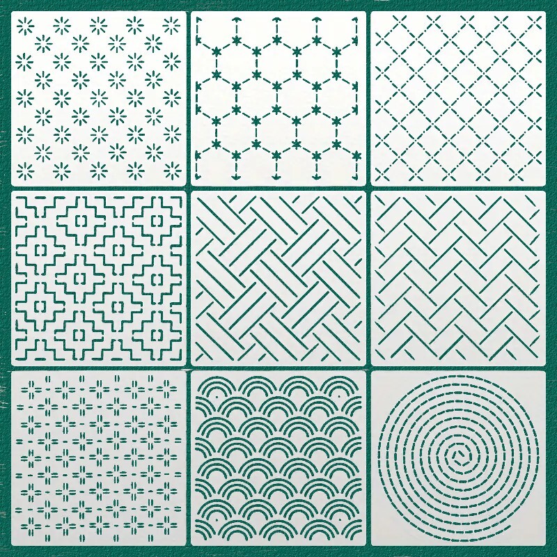 23cm Sashiko Template