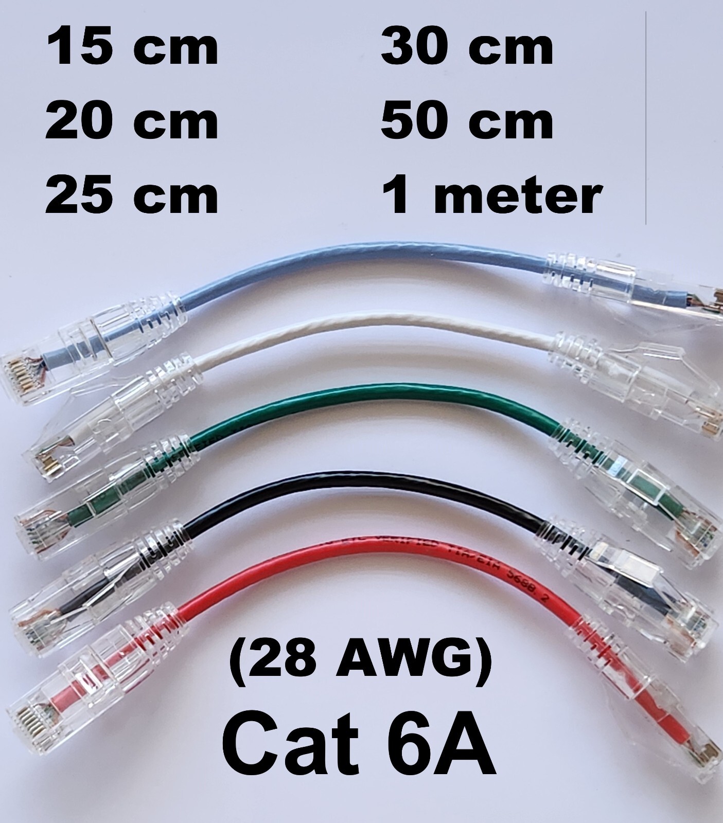 Cat 6A Ethernet Patch Network Cable RJ45